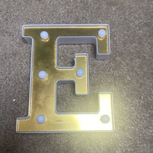 Cute light up Letter E